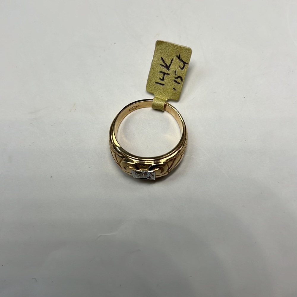 Diamonds 14k Solid Gold Ring - image 4